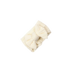 Egg shell double bow baby headband by Sommerfugl Kids