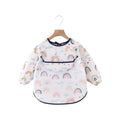 Baby bib — Over the Rainbow Waterproof Baby Smock Bib Long Sleeve on white background