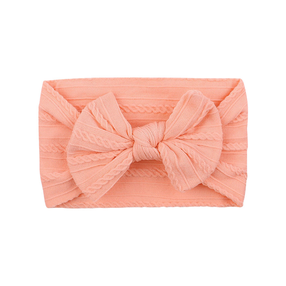Bowie Bow Single Cable Knit Headband in 38 Colours