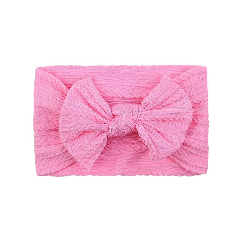 Bowie Bow Single Cable Knit Headband in 38 Colours