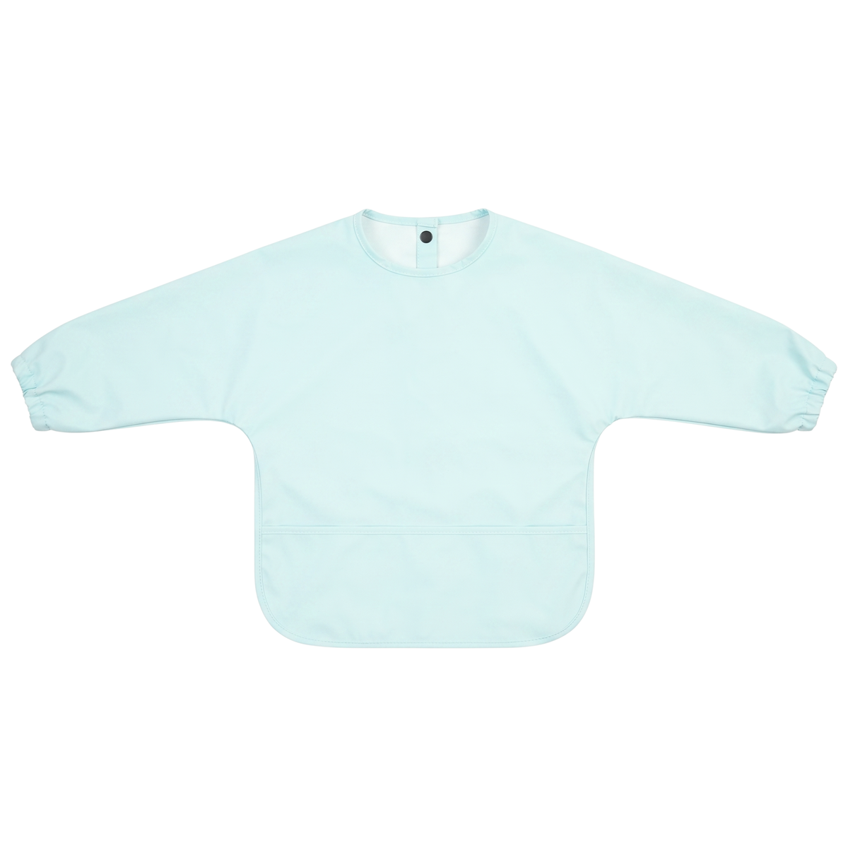 Plain waterproof baby smock bib long sleeve in Seafoam Mint by Sommerfugl Kids