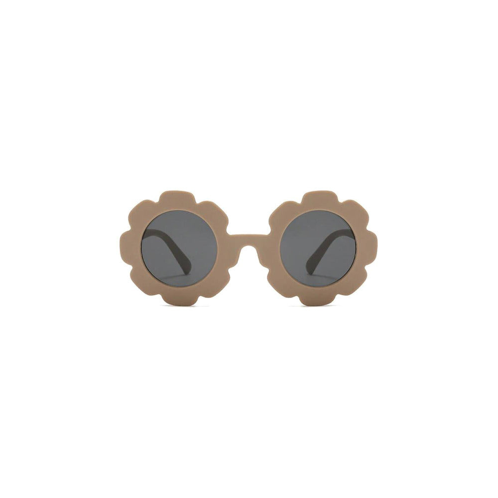 Quinn flower baby sunglasses in latte