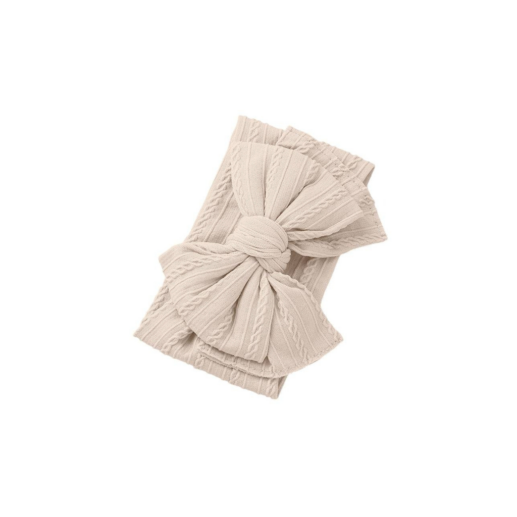 Sand double bow baby headband by Sommerfugl Kids
