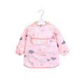 Ear detail baby bib — Swan Lake Waterproof Baby Smock Bib Long Sleeve on white background