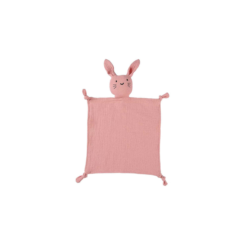 Thumper bunny cotton baby comforter in blush