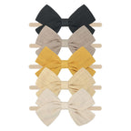 Tinka Bow Baby Headband 5 Pack in Desert