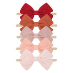 Tinka Bow Baby Headband 5 Pack in Sorbet