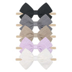 Tinka Bow Baby Headband 5 Pack in Violet