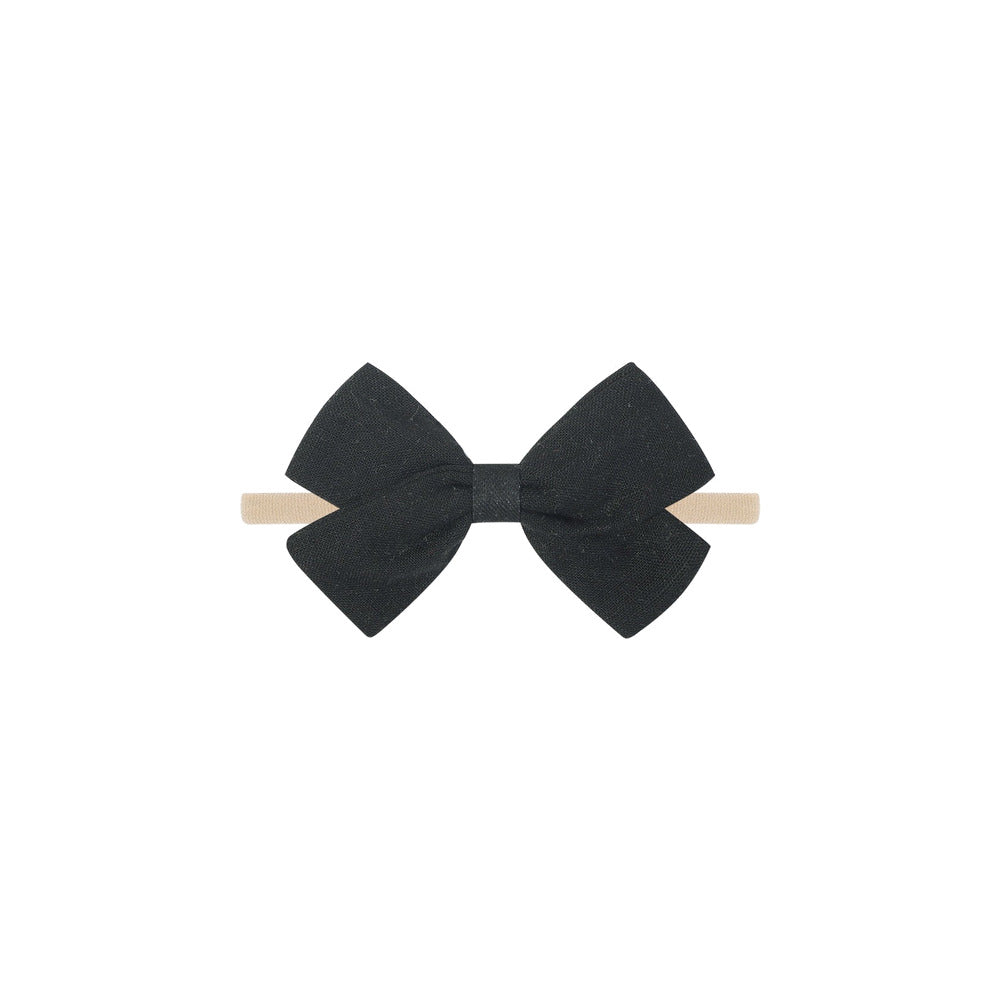 Tinka tiny bow baby headband in black