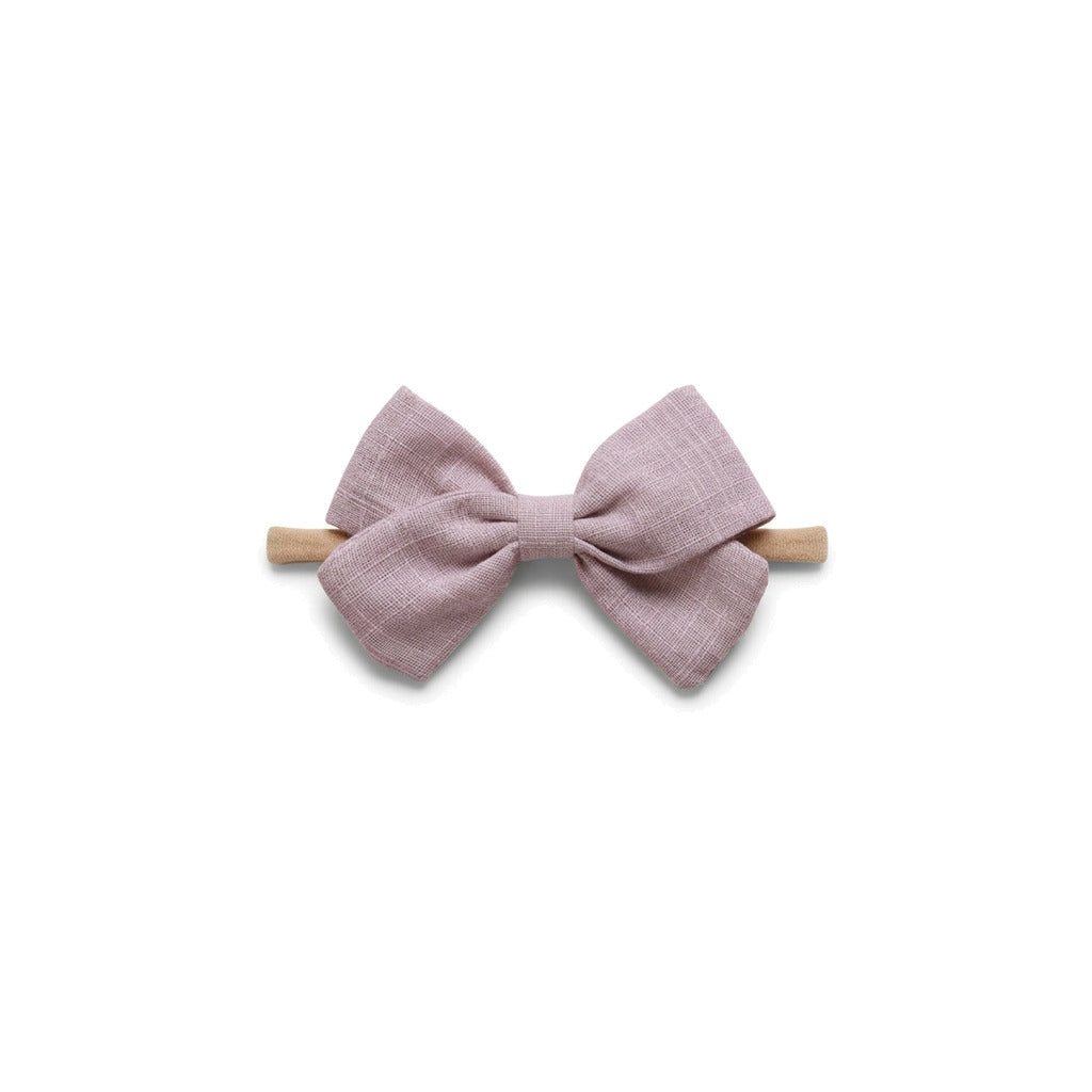 Tinka tiny bow baby headband in crepe