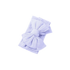 Wisteria purple double bow baby headband by Sommerfugl Kids