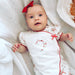 Baby Linen Bow Headband — Cherry - Sommerfugl Kids