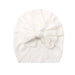 Baby Girl Honeycomb Turban — White - Sommerfugl Kids