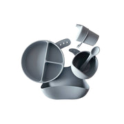Silicone Baby Feeding Set — Dusk Blue - Sommerfugl Kids