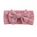 Baby Textured Single Soft Bow Knot Headband — Blush - Sommerfugl Kids