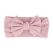 Baby Textured Single Soft Bow Knot Headband — Pink - Sommerfugl Kids