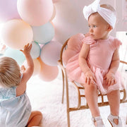 Cloud Grey Leather Baby T Bar Shoe - Sommerfugl Kids