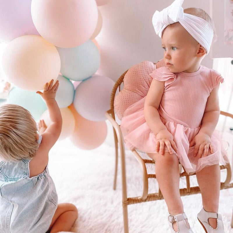 Cloud Grey Leather Baby T Bar Shoe - Sommerfugl Kids