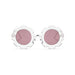 Edna Round Flower Sunglasses — Clear Frame Dark Lens - Sommerfugl Kids