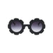 Edna Round Flower Sunglasses — Jet Frame Dark Lens - Sommerfugl Kids