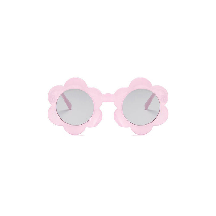 June Translucent Flower Sunglasses — Blush
