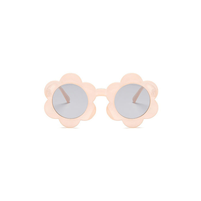 June Translucent Flower Sunglasses — Peach