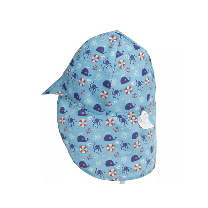 Baby Beach Flap Hat — Teal - Sommerfugl Kids