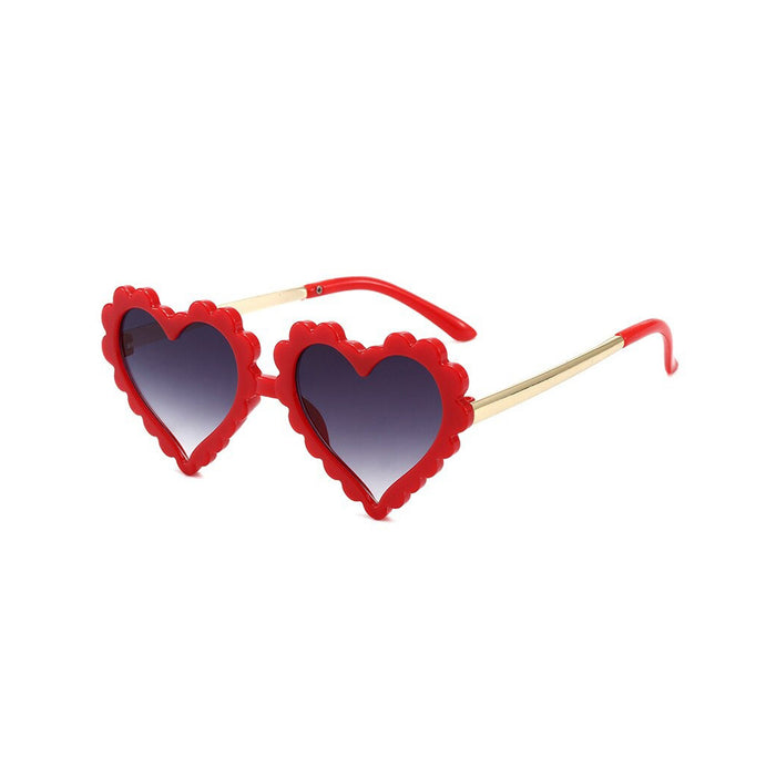 Millie Heart Sunglasses — Strawberry