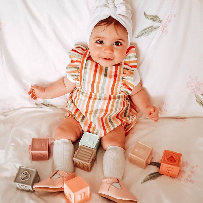 Baby Triple Knot Turban — White - Sommerfugl Kids