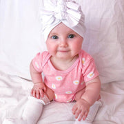 Baby Triple Knot Turban — White - Sommerfugl Kids