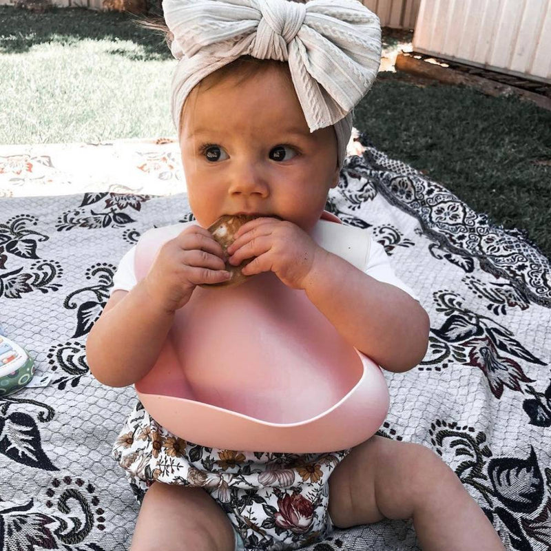 Baby Top Knot Double Bow Headband Ivory - Sommerfugl Kids