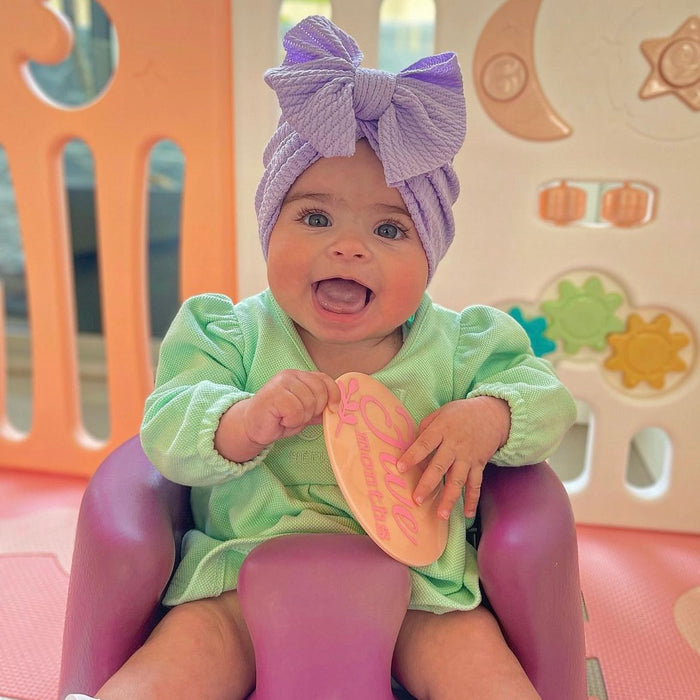 Baby Hattie Bow Turban — Lilac - Sommerfugl Kids