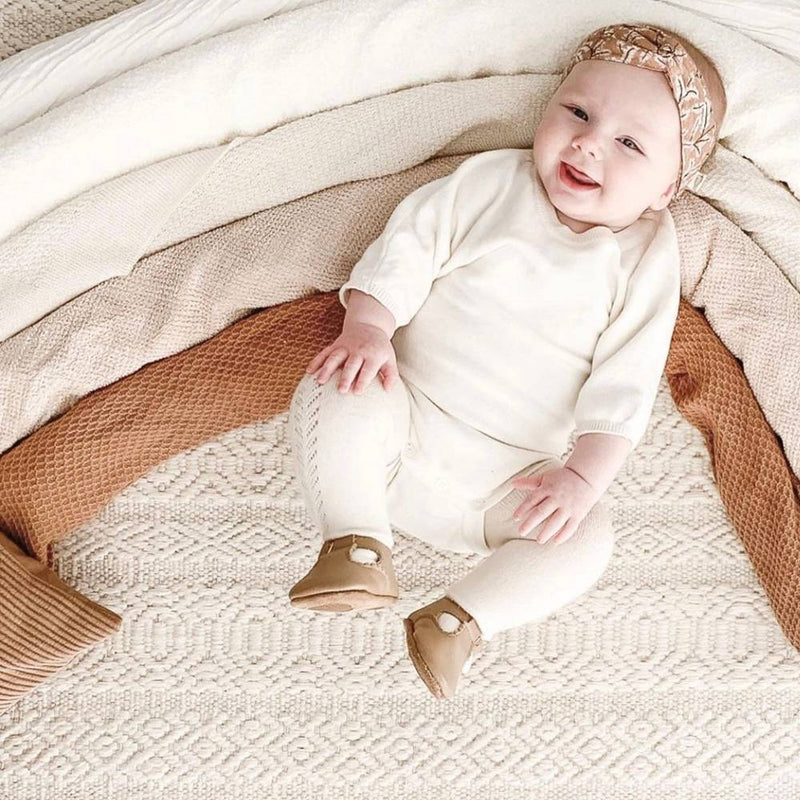 Peanut Leather Baby T Bar Shoe - Sommerfugl Kids