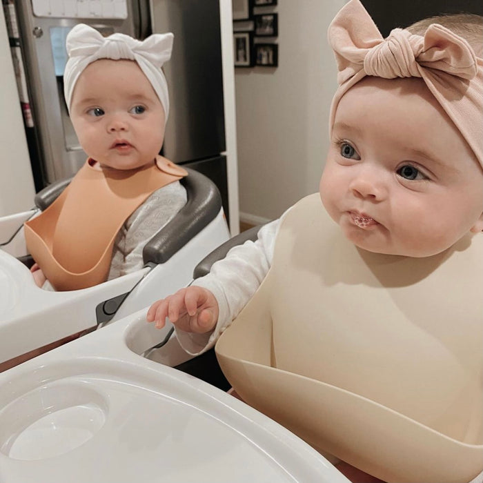 Silicone Waterproof Baby Bib — Buttermilk