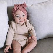 Baby Triple Knot Turban — Blush - Sommerfugl Kids