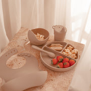 Silicone Baby Feeding Set — Sand Dune - Sommerfugl Kids