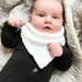 Baby Bandana Cotton Muslin Dribble Bib — White - Sommerfugl Kids
