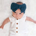 Baby Top Knot Double Bow Headband Blush - Sommerfugl Kids