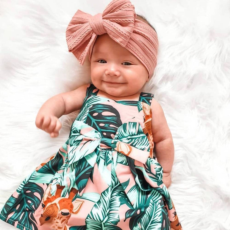 Baby Top Knot Double Bow Headband Pine Green - Sommerfugl Kids