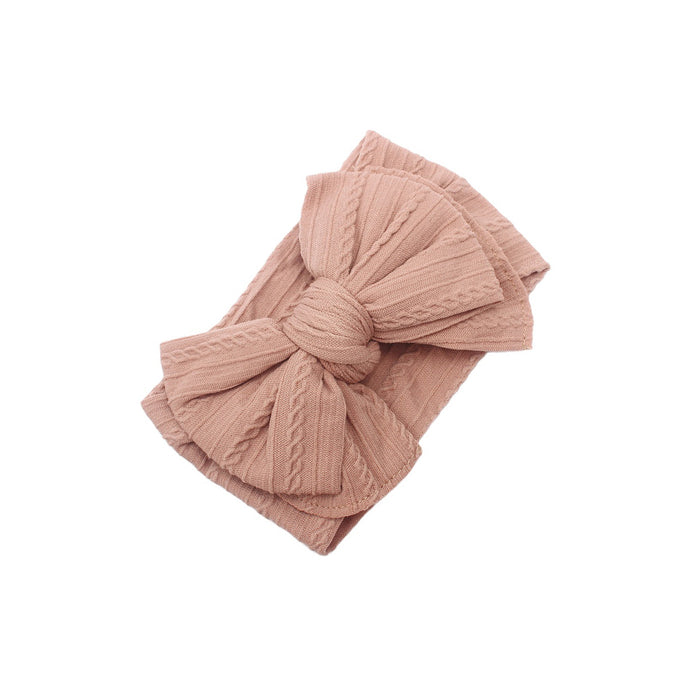 Baby Top Knot Double Bow Headband — Sienna