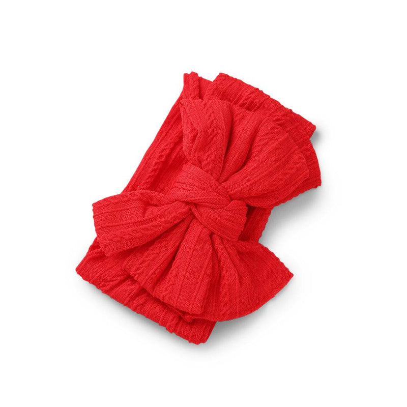 Baby Top Knot Double Bow Headband Strawberry - Sommerfugl Kids