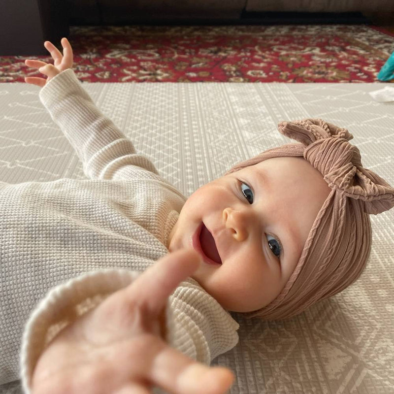 Baby Top Knot Single Bow Headband Sienna - Sommerfugl Kids