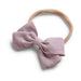 Baby Linen Bow Headband — Crepe - Sommerfugl Kids