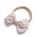 Baby Linen Bow Headband — Ivory - Sommerfugl Kids