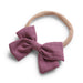 Baby Linen Bow Headband — Magenta - Sommerfugl Kids