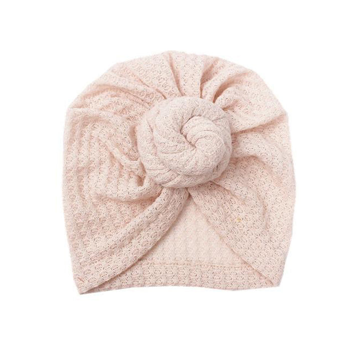 Baby Knitted Twirl Turban — Ivory