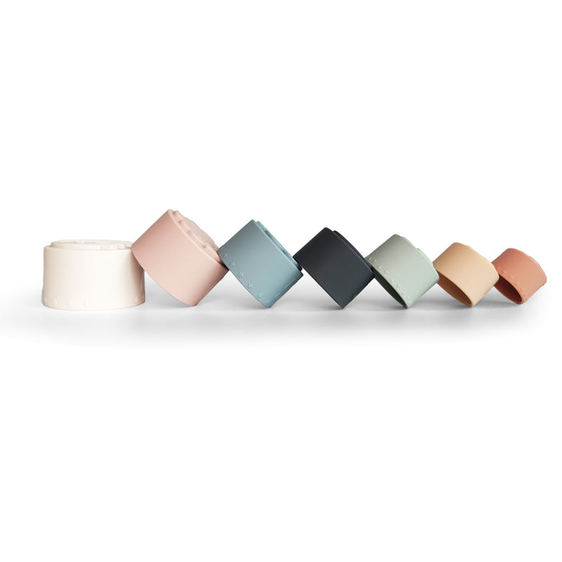Silicone Baby Stacking Cups Bath & Beach — Pastel - Sommerfugl Kids