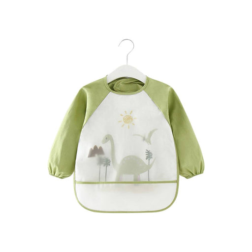 Baby Long Sleeve Apron Smock Bib Jurassic - Sommerfugl Kids