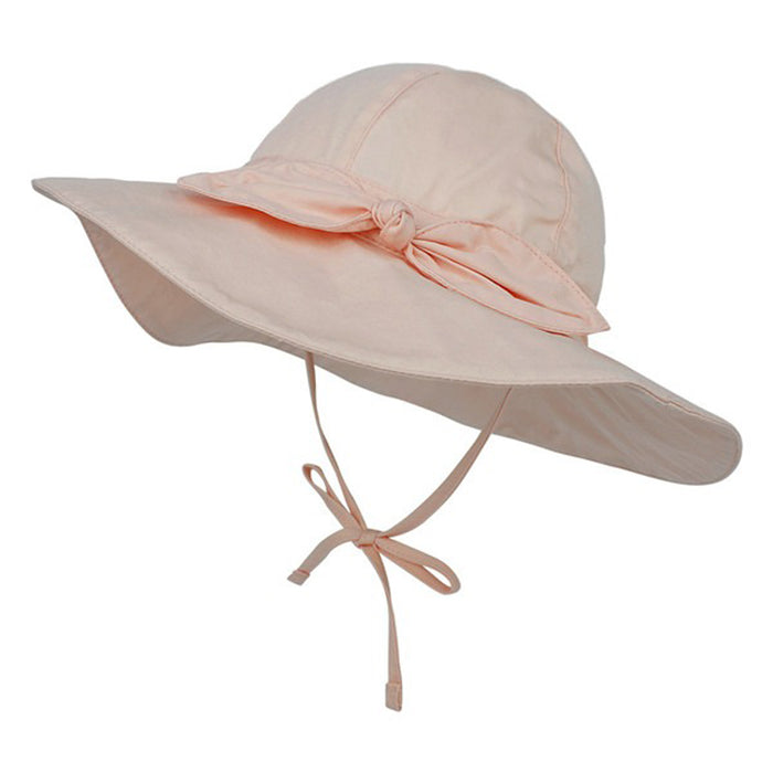 Wide Brim Baby Sun Hat — Peach