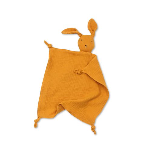 Cotton Baby Comforter Benni The Bunny — Mustard - Sommerfugl Kids